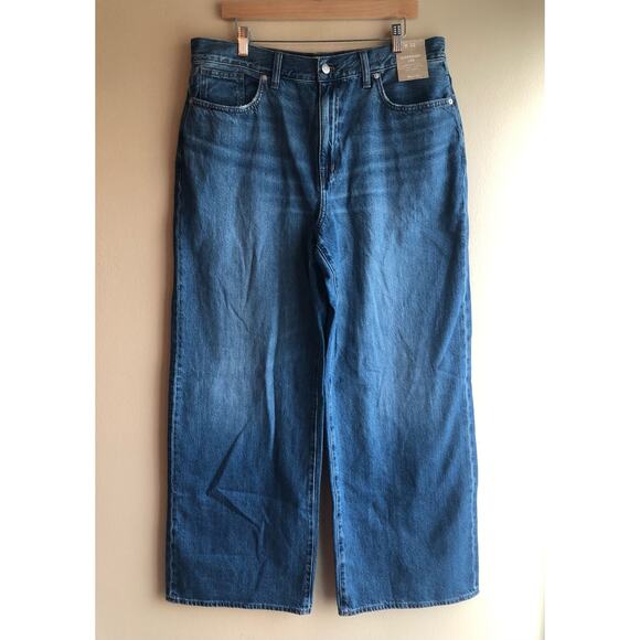 Madewell Denim - New Madewell Womens Blue Denim Superwide Leg Jeans Size 32